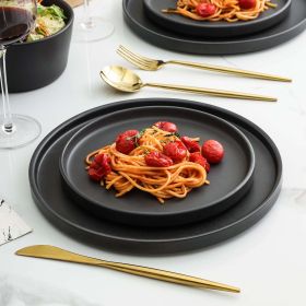 Cecile Stoneware 12-Piece Round Dinnerware Set,