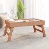 Folding Tray 21.7"x13.8"x9.8" Solid Wood Teak