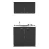 Cabinet Set Zeus, Garage, Black