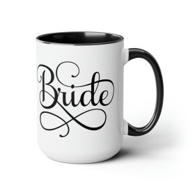 Accent Ceramic Coffee Mug 15oz - Bride Accessories, Wedding