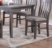 Dining Room Furniture Simple 6pc Set Dining Table 4x Side Chairs and A Bench Solid wood and veneers