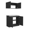 Cabinet Set Zeus, Garage, Black