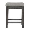 4pc Counter Height Dining Set Gray Finish Counter Height Table w Drawer Built-in USB Ports Power Outlets and 3 Stools Casual Dining Furniture