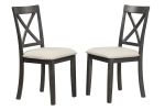 Orisfur. 5 Pieces Dining Table and Chairs Set for 4 Persons, Kitchen Room Solid Wood Table with 4 Chairs