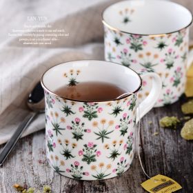 European Blue And White Mug (Option: Daisy300ML-300ml)