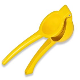 Heavy Duty Metal Orange Citrus Lemon Squeezer Manual Fruit Juicer Press Tool (Color: Yellow)