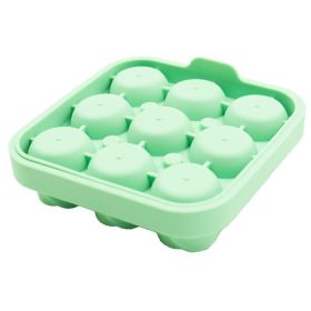 1pc; Frozen Ice Rose Mold; Food Grade Silicone Cork Block Ice Box Ice Cream Maker Household Grinder (Color: Green)