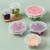 6Pcs Food Silicone Cover Fresh-keeping Dish Stretchy Lid Cap Reusable Wrap Organization Storage Tool Kitchen Accessories