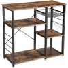 3-Tier Industrial Kitchen Baker's Rack Utility Microwave Oven Stand Storage Cart Workstation Shelf, Vintage